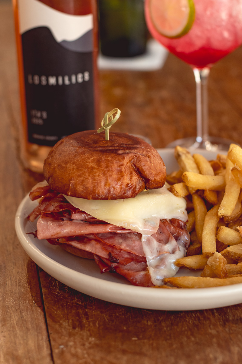 The Bourdain Sandwich at Los Milics Vineyards Tucson Tasting Room (Photo by Jackie Tran)