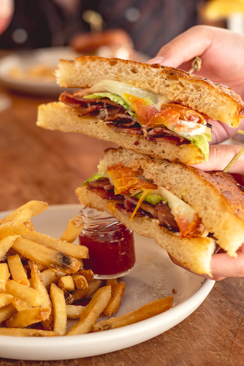Confit BLT at Los Milics Vineyards Tucson Tasting Room (Photo by Jackie Tran)